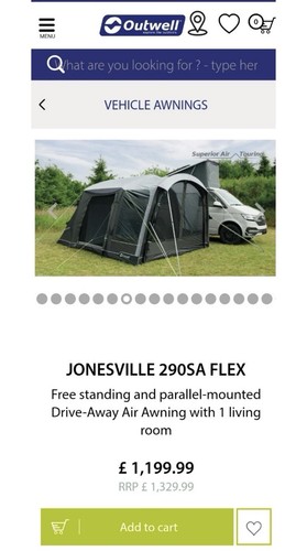Outwell jonesville 290sa flex - jonesville,